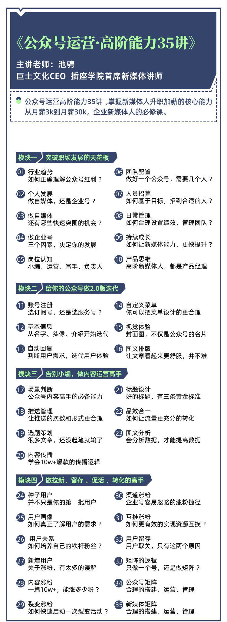 图片[2]-《公众号运营高阶能力35讲》从月薪3k到月薪30k，新媒体人必备教程-千羽学社