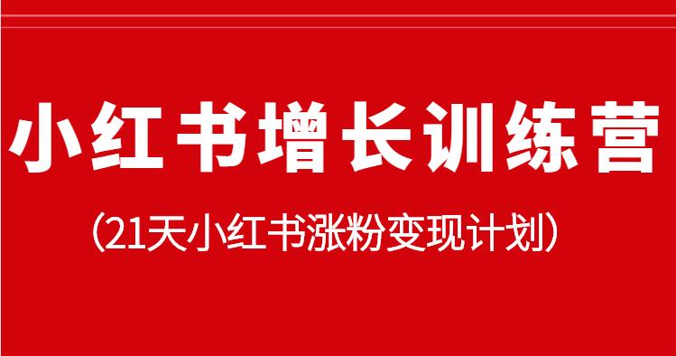 小红书增长训练营，21天小红书涨粉变现计划-千羽学社