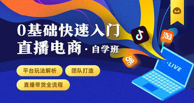 0基础快速入门直播电商课程：完整直播平台玩法解析-团队打造-带货全流程-千羽学社