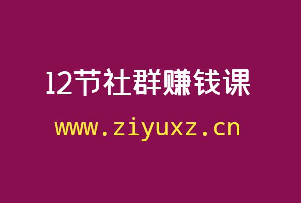 12节社群成交全攻略-12节社群赚钱课-千羽学社