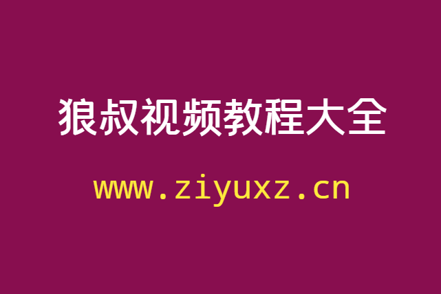 狼叔视频教程-狼叔网课项目与引流技术大全-千羽学社