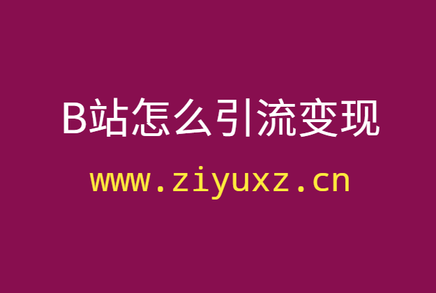 B站怎么引流变现？B站新手UP主引流变现方法详解-千羽学社