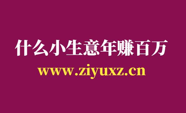 做什么小生意可年赚百万-创业新手必知5点建议-千羽学社