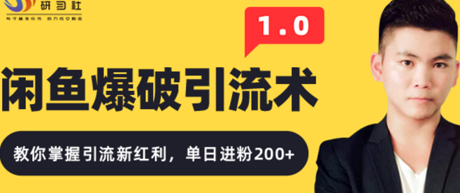 《九京闲鱼爆破引流1.0》视频课程-千羽学社