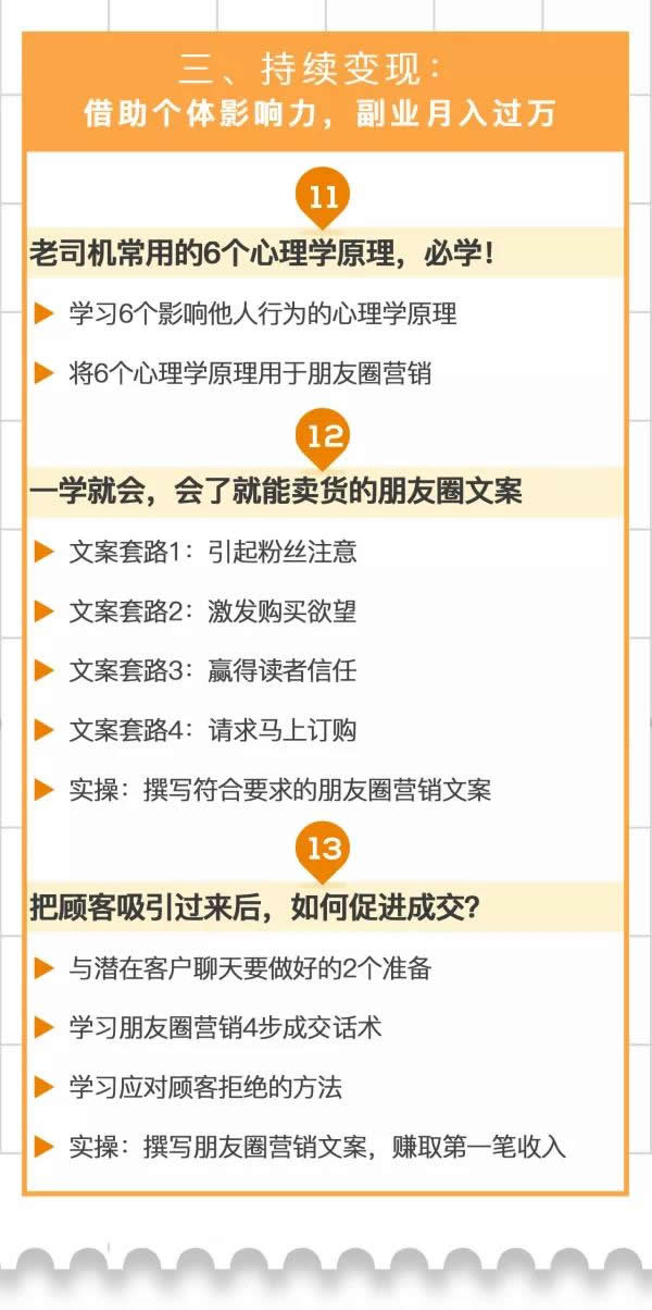 图片[5]-大表姐朋友圈营销实战课，从0到1带你副业收入过万-千羽学社