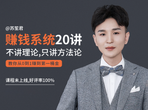 苏笙君的赚钱系统课：教你从0到1赚到你的第一桶金-千羽学社