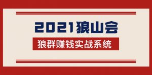 2021狼山会狼群赚钱实战系统:让你步步为营,直达胜利终点的赚钱必备-千羽学社