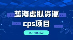 圣矾思维说《蓝海虚拟资源cps项目》-千羽学社