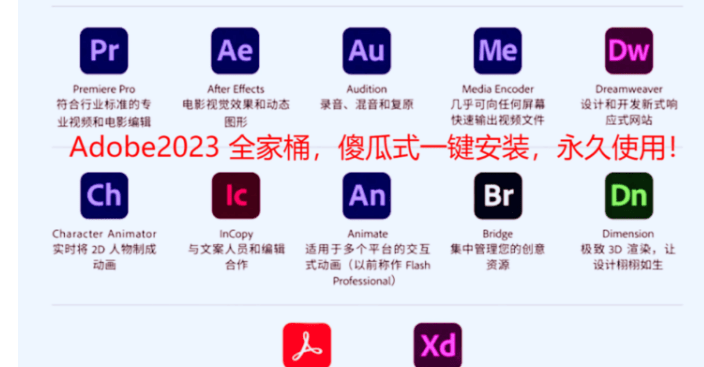 图片[3]-Adobe全家桶下载：含常用软件安装包合集-ps pr au ae ai dw lr Acrobat-千羽学社