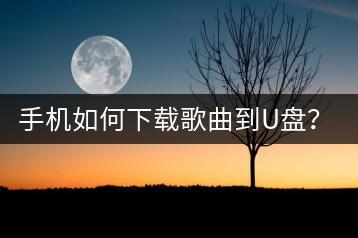 手机如何下载歌曲到U盘？怎样下载歌曲作为手机铃声？-千羽学社