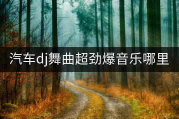 汽车dj舞曲超劲爆音乐哪里能听？-千羽学社