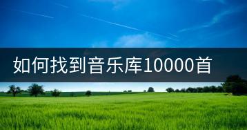 如何找到音乐库10000首歌曲下载？哪里有免费快音资源？-千羽学社