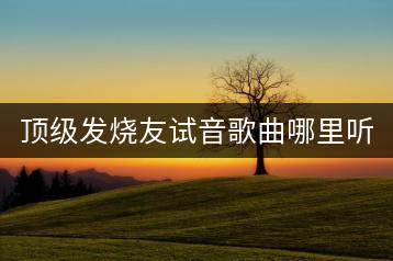 顶级发烧友试音歌曲哪里听？最火的MV歌曲视频哪里下载？-千羽学社