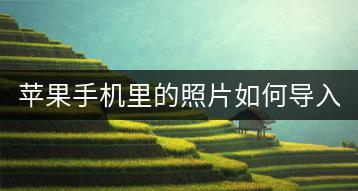 苹果手机里的照片如何导入电脑？手机照片传输教程。-千羽学社