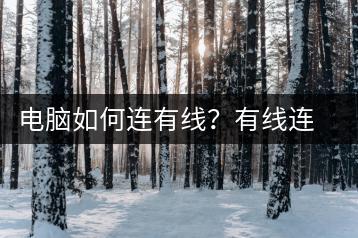 电脑如何连有线？有线连接详细步骤解析-千羽学社