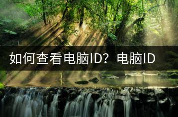 如何查看电脑ID？电脑ID查询方法-千羽学社