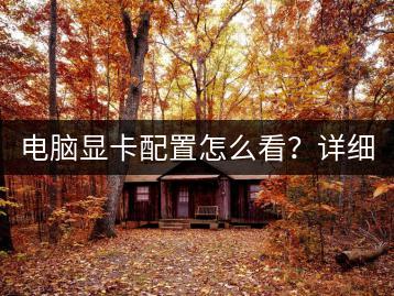电脑显卡配置怎么看？详细教程在这里！-千羽学社