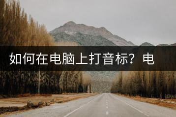 如何在电脑上打音标？电脑音标输入方法-千羽学社