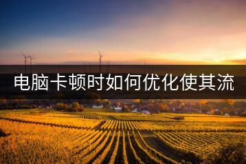 电脑卡顿时如何优化使其流畅？优化技巧有哪些？-千羽学社