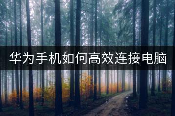 华为手机如何高效连接电脑？连接方法大公开！-千羽学社