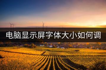 电脑显示屏字体大小如何调整？一步步指导！-千羽学社