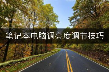 笔记本电脑调亮度调节技巧，专家支招！-千羽学社