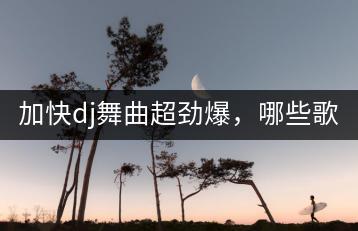 加快dj舞曲超劲爆，哪些歌曲值得一试？-千羽学社