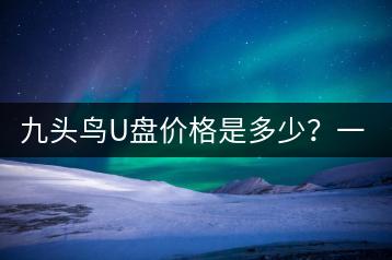 九头鸟U盘价格是多少？一套包含哪些内容？-千羽学社