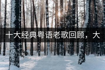 十大经典粤语老歌回顾，大小串串烧安卓版值得一试吗？-千羽学社