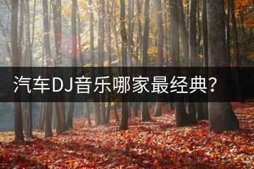 汽车DJ音乐哪家最经典？有哪些特色？-千羽学社