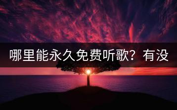 哪里能永久免费听歌？有没有空灵风格音乐推荐？-千羽学社
