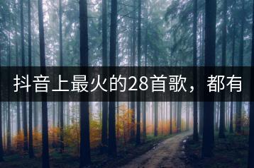 抖音上最火的28首歌，都有哪些？-千羽学社
