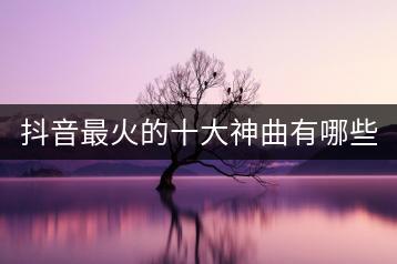 抖音最火的十大神曲有哪些？如何免费听？-千羽学社