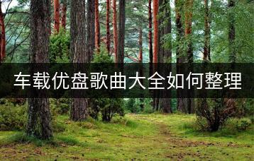 车载优盘歌曲大全如何整理？需要哪些分类？-千羽学社