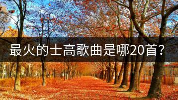 最火的士高歌曲是哪20首？90后的热门歌曲有哪些？-千羽学社
