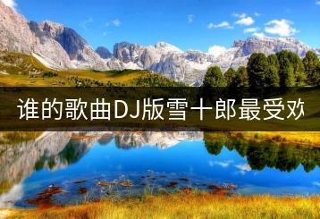 谁的歌曲DJ版雪十郎最受欢迎？-千羽学社