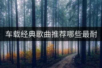 车载经典歌曲推荐哪些最耐听？好听车载音乐歌单如何制作？-千羽学社