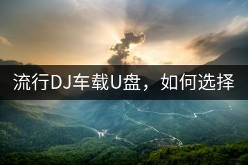 流行DJ车载U盘，如何选择好的音乐U盘？-千羽学社
