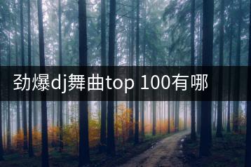 劲爆dj舞曲top 100有哪些？舞曲狂欢必备！-千羽学社