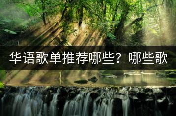 华语歌单推荐哪些？哪些歌手必听？-千羽学社