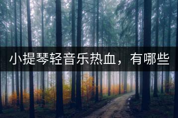 小提琴轻音乐热血，有哪些曲目可以激发斗志？-千羽学社