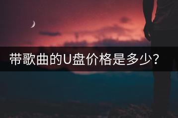 带歌曲的U盘价格是多少？购买时要注意什么？-千羽学社