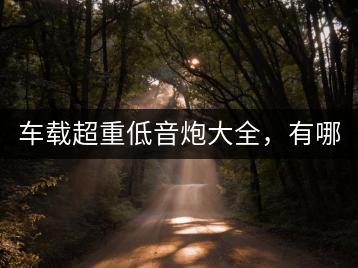车载超重低音炮大全，有哪些推荐？-千羽学社
