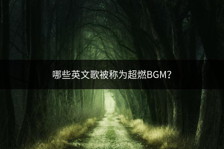 哪些英文歌被称为超燃BGM？
