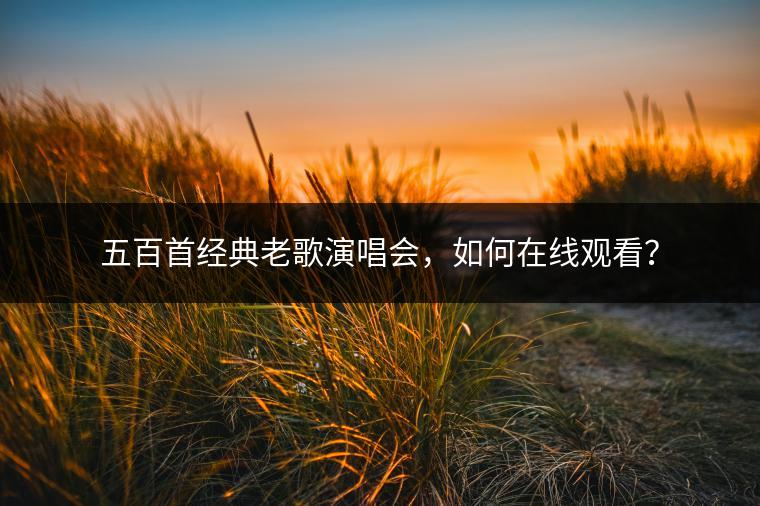 五百首经典老歌演唱会，如何在线观看？