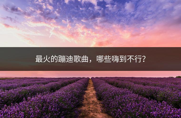 最火的蹦迪歌曲，哪些嗨到不行？
