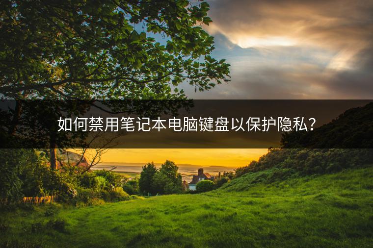 如何禁用笔记本电脑键盘以保护隐私？