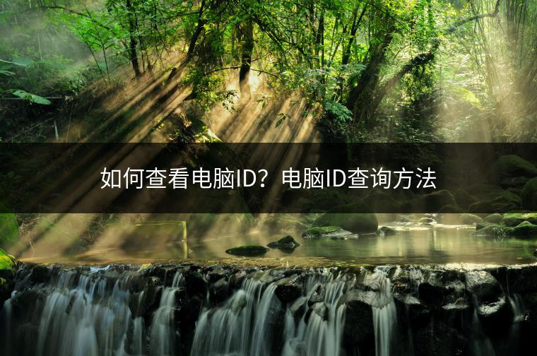 如何查看电脑ID？电脑ID查询方法