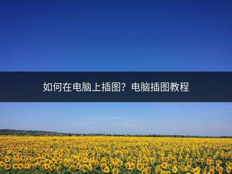 如何在电脑上插图？电脑插图教程