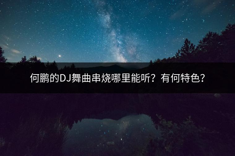何鹏的DJ舞曲串烧哪里能听？有何特色？